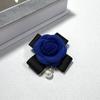 Designer's Rose-Scented Fabric Brooch Camellia Corsages with Elegant Ribbon Fashion Brooches for Women