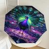 1pc peacock colorful Automatic Open/Close Umbrella with Windproof, 8-Rib Sturdy Canopy, Durable Ribs, Fashionable Design1212A