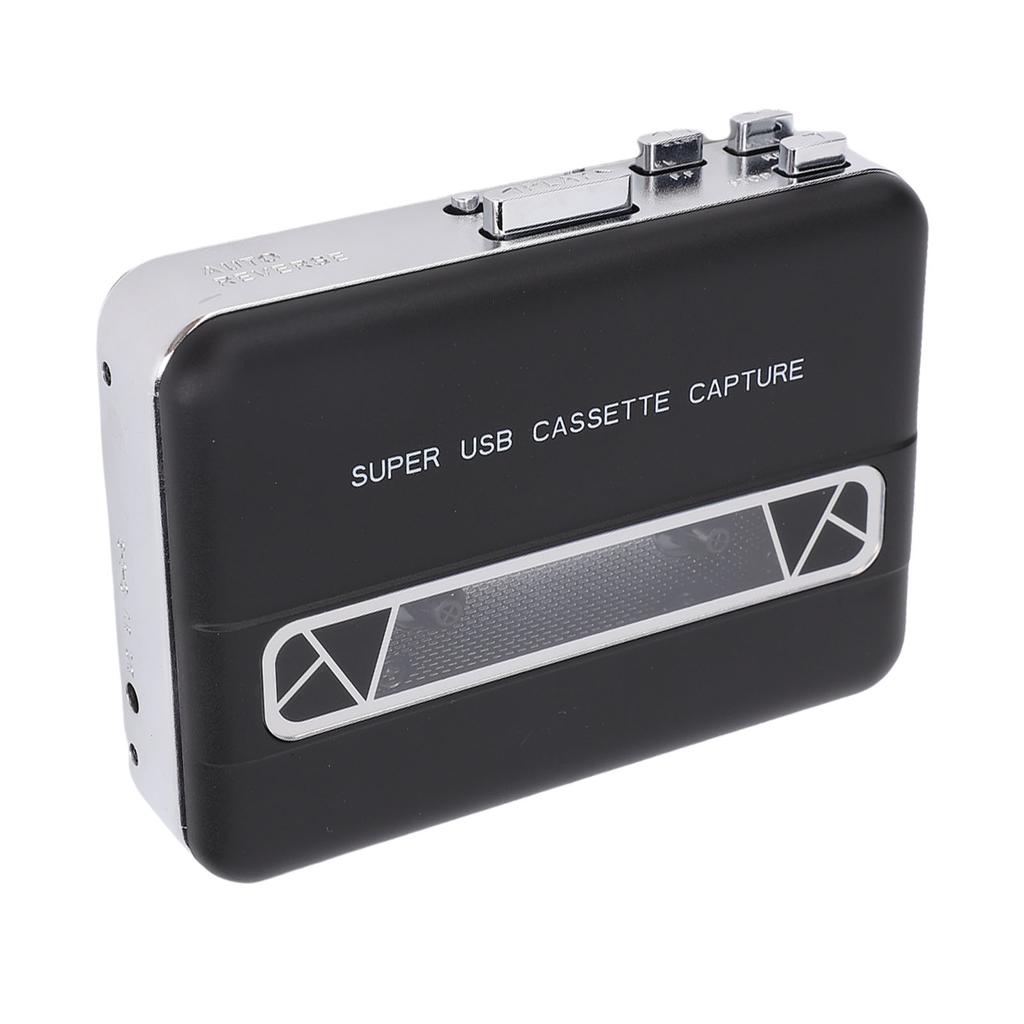 Cassette Tape Player Built in Speaker 3.5mm Earphone Jack Portable Cassette to MP3 Converter for Laptop PC CD Burner