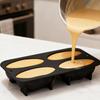 Stampo in Silicone Design Pistacchi a 4 Celle Stampo per Torta Mousse Cioccolato Fai da Te Strumenti per la Cottura di Dolci per Feste Bakeware da Cucina per Alimenti