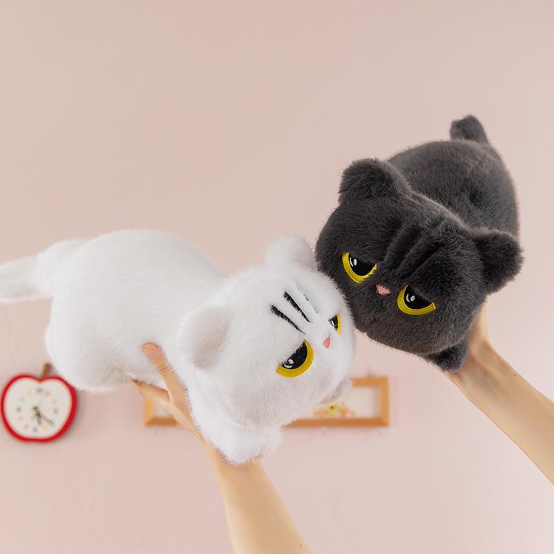 Long Cat Soothing Plush Toy Pillow for Girls - Children's Bed Hug Cushion, Gift Idea