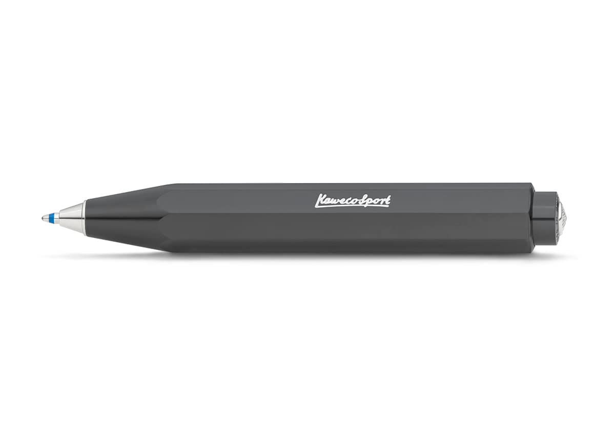 Kaweco Skyline Sport Ballpoint Grey Genuine Imported Product Pen, Oil-Based, (SSBP-GY),