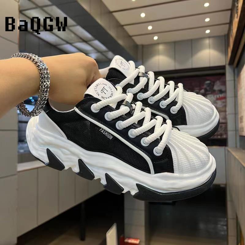 Fashion Chunky Sneaker for Men Mesh Breathable Sneakers Running Shoes Fashion Casual Designer Increased Platform Sport Shoes