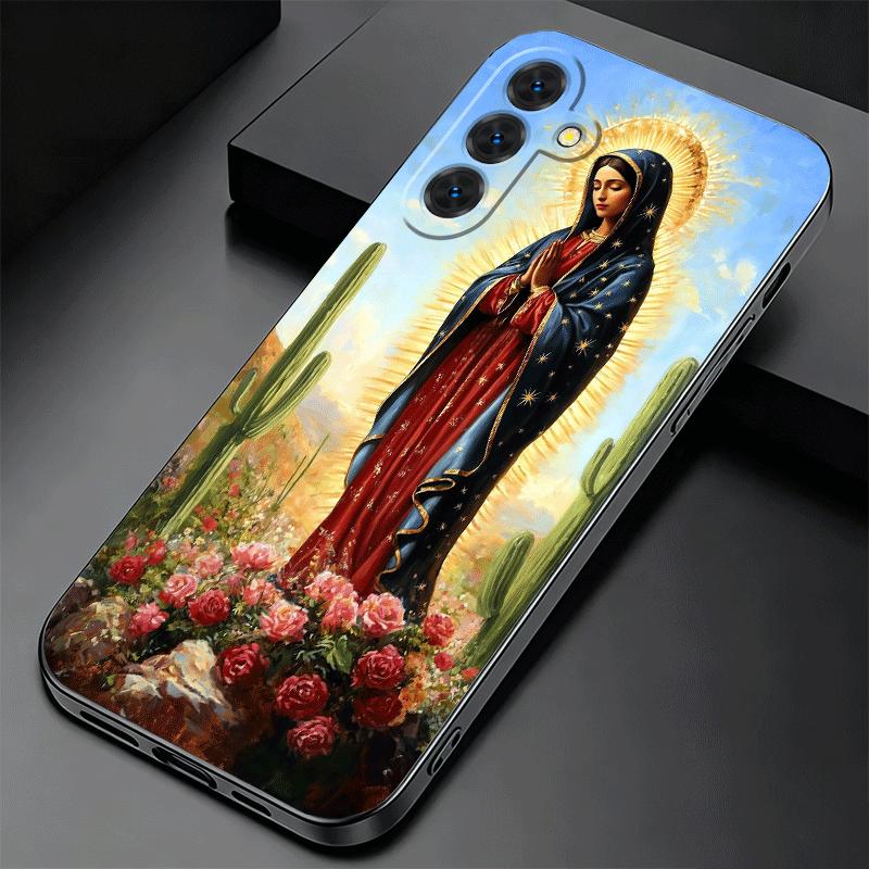 Soft Phone Case For Samsung A17 A37 A57 A16 A36 A56 A15 A35 A55 Virgen Mary Virgin De Guadalupe A14 A34 A54 A13 A33 A53 A27 A26