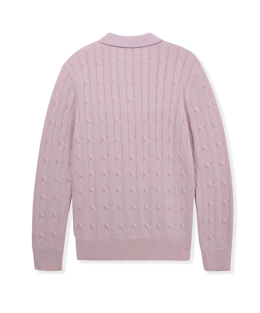 USPOLOASSN Classic Cable Cara Knit _Purple