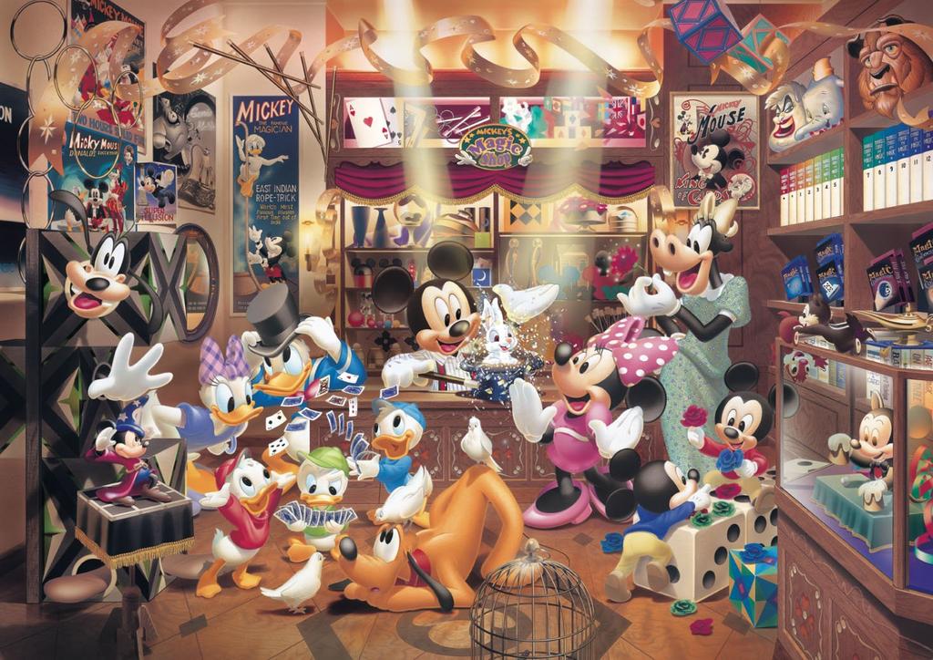 Tenyo in Smallest Jigsaw Puzzle Disney Magic Shop x Includes and Service Card (Tenyo) [Made Japan] 1000-Piece World's (29.7 42cm) DW-1000-259, Glue,
