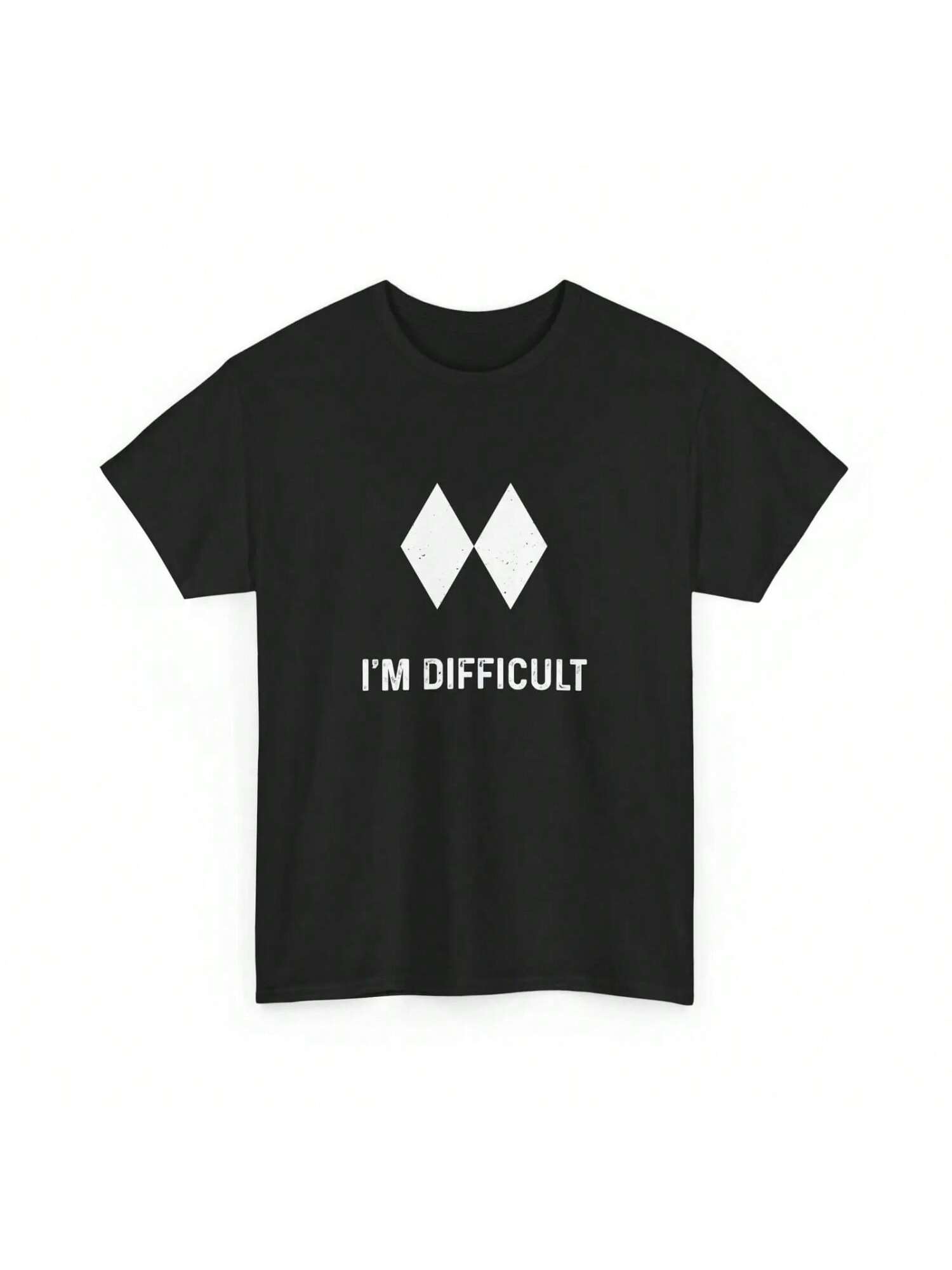 Skiing T Shirt Im Difficult Skier Ski Winter Sports Lover S