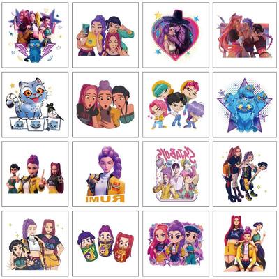 25 Pièces Tatouage Temporaire Autocollant Dessin Animé Kpop Chasseurs de Démons Rumi Kang Démonisant Pour Cadeaux de Fête