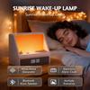 Bluetooth Sunrise Alarm Clock Table Light White Noise Wake Up Light With 12 Sounds Dimmable Sleep Clock For Adults Kids Bedroom