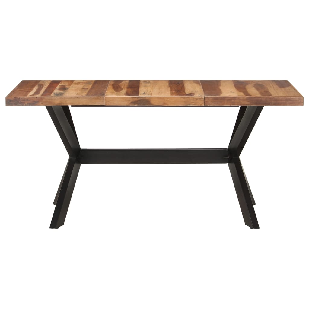 Dining Table 160x80x75 cm Solid Wood Honey Colored
