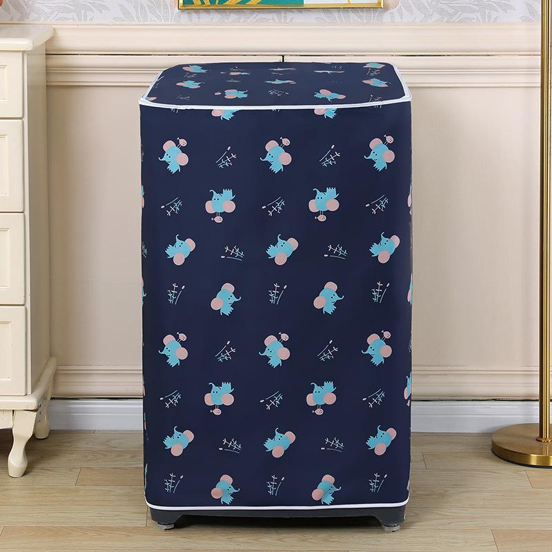 Waterproof Dustproof Sunproof Top Load Washer Cover Cute Cartoon Bear Print Protector for Home Laundry Room