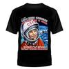 New Juri Gagarin T-Shirt Kosmos Russia Sputnik Russian Astronaut CCCP Udssr Metal T Shirt Cotton Tshirt Men's Clothing Tees