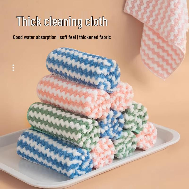 Non-Stick Absorbent Dishcloth - Easy-to-Clean, Shed-Free Kitchen Wipe