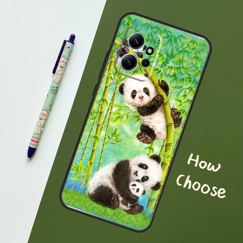 

Panda Animal Cute Bear Case For Xiaomi Redmi Note 15 Pro Plus 14 13 10 11 12 Cover For Redmi 15C 15 13C 12C 14C 10C Redmi Note 11