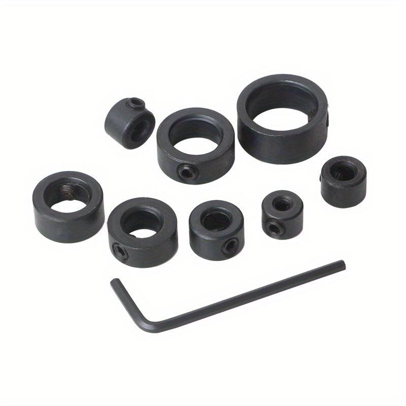 

Набор из 9 позиционеров сверл — малый гаечный ключ, кольцо-ограничитель глубины и ограничитель сверла (3-16mm) для деревообработки 9pcs