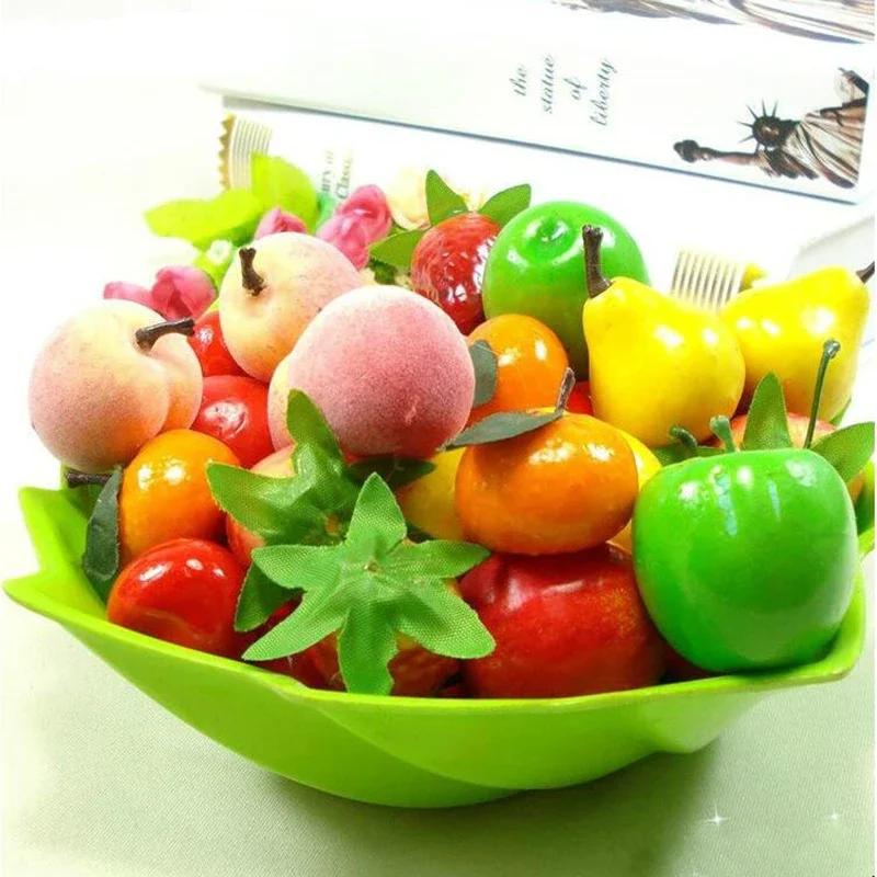 10/20/30pcs Mini Simulation Foam Fruit and Vegetables for Children's simulation Play Toy Artificial Kitchen Toys Dollhouse Kits