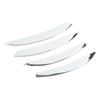 4 Pcs Front Fog Light Grille Trim Eyelid Eyebrow Wind Knife Strip Replacement for  ‑  C‑Class W206  06