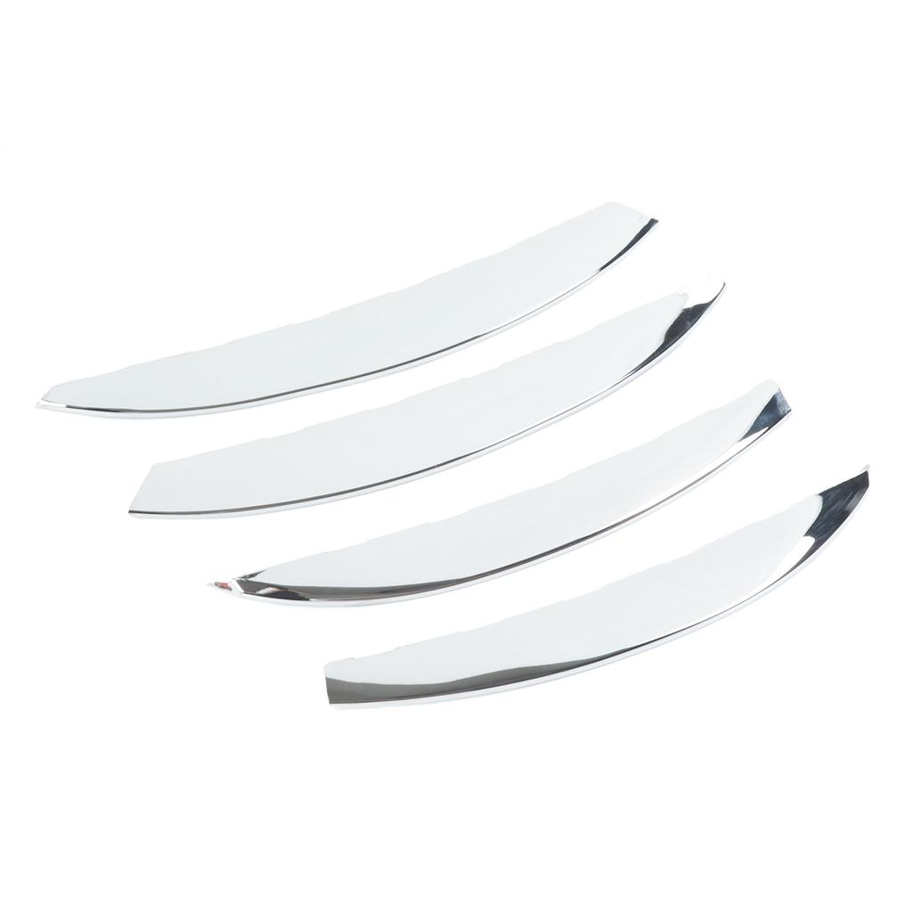 4 Pcs Front Fog Light Grille Trim Eyelid Eyebrow Wind Knife Strip Replacement for  ‑  C‑Class W206  06