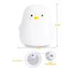 Night Light Cute Penguin Silicone Touch Lamp for Soft Multicolor Glow Bedroom Lamp Led Usb Charging Eye Protection Child Light