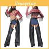 Sexy Tassel Western Denim Cosplay Clothingfor Halloween Party Stage Show Cotton Blend Cosplay
