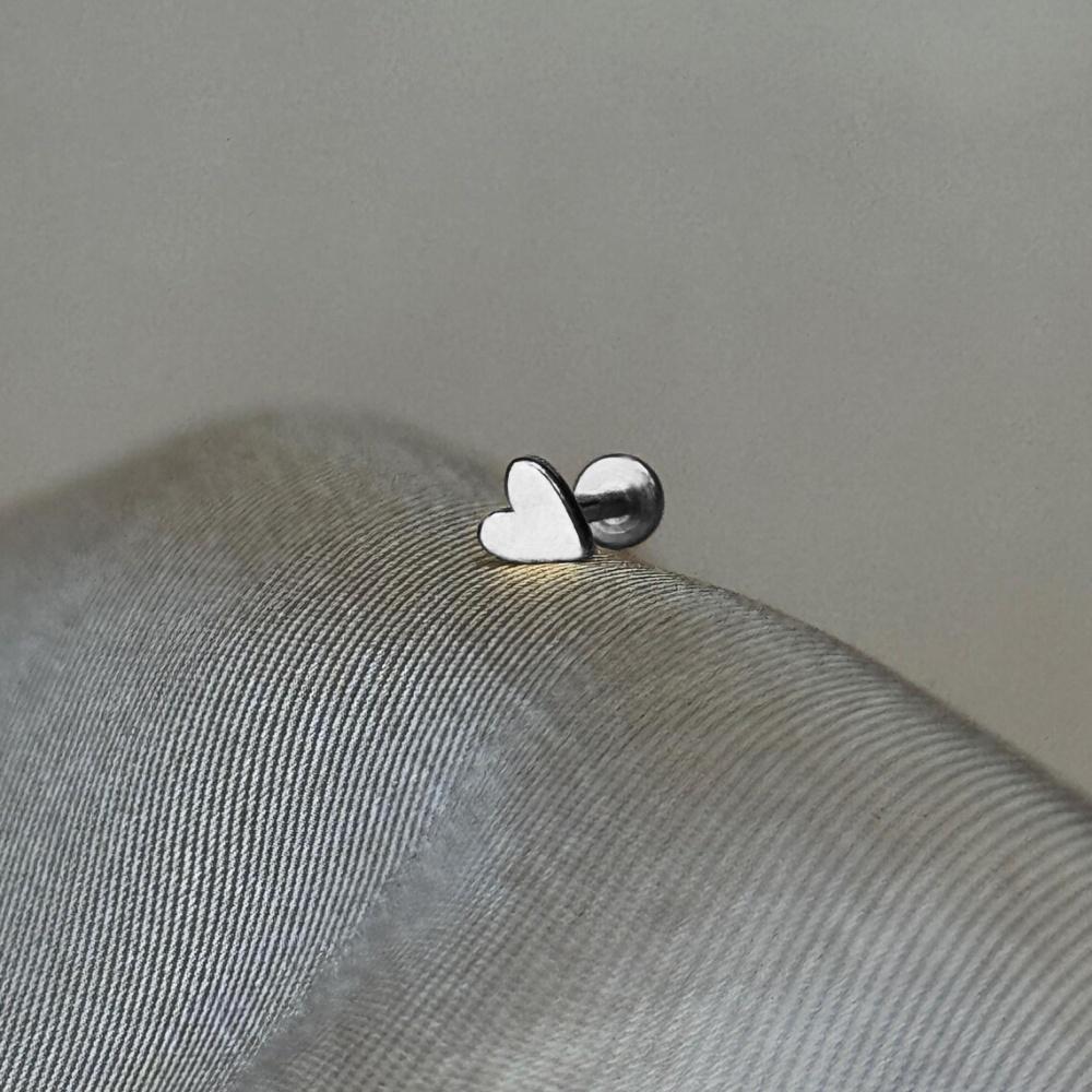 AIDE Coração Bola Redonda Hélice Plana Brinco Piercing Prata Esterlina 925 Tarraxas Geométricas Zircônia Exquisite Adorno Tarraxas Brincos