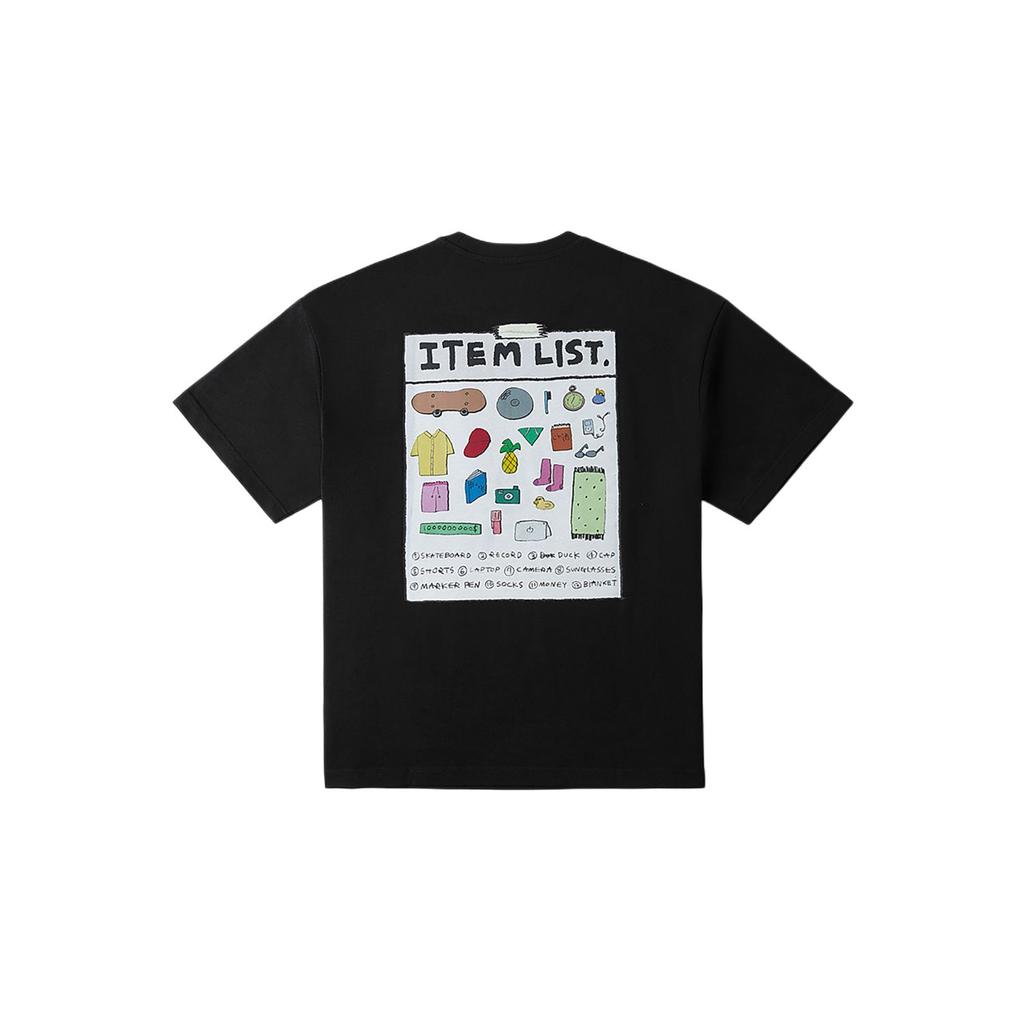 Vans X Asian Artist Alliance Riroo Collaboration Fashion Simple Pullover Short Sleeve T-Shirt Unisex Tops Black VN000QF4BLK