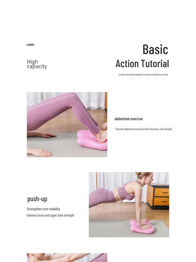 Inflatable Foot Stepper for Women's Yoga with Massage Function, Silent Home Exerciser