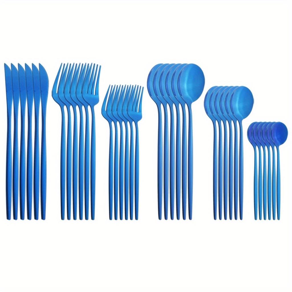 Set di Posate da Tavola da 36 Pezzi - Posate da Cucina in Acciaio Inossidabile - Stoviglie Resistenti e Inossidabili per Cucina, Pranzo e Intrattenimento
