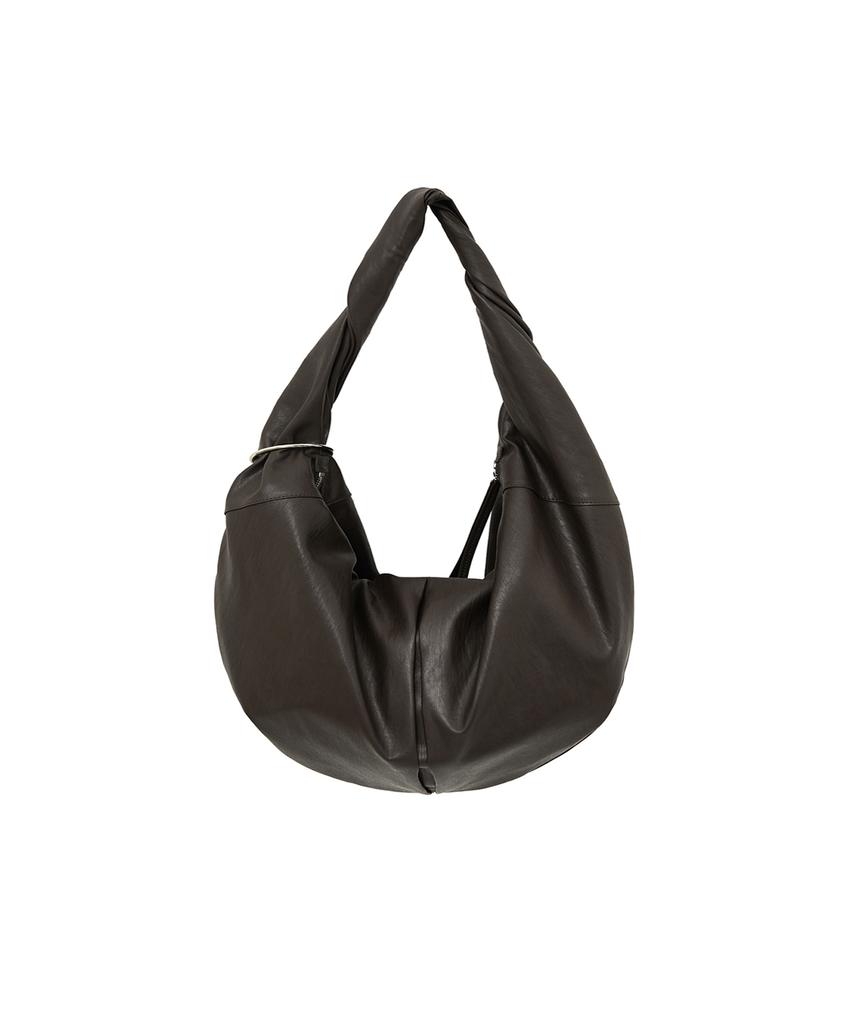 Matin Kim Twist Handle Large Hobo Bag In Dark Brown
