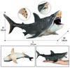 Megalodon Great White Marine Animal Plastic Model Birthday Realistic Interior Decor Shark, Shark, Animal, Fish, Set, 11PCS, Kit, Model, Present, Gift,