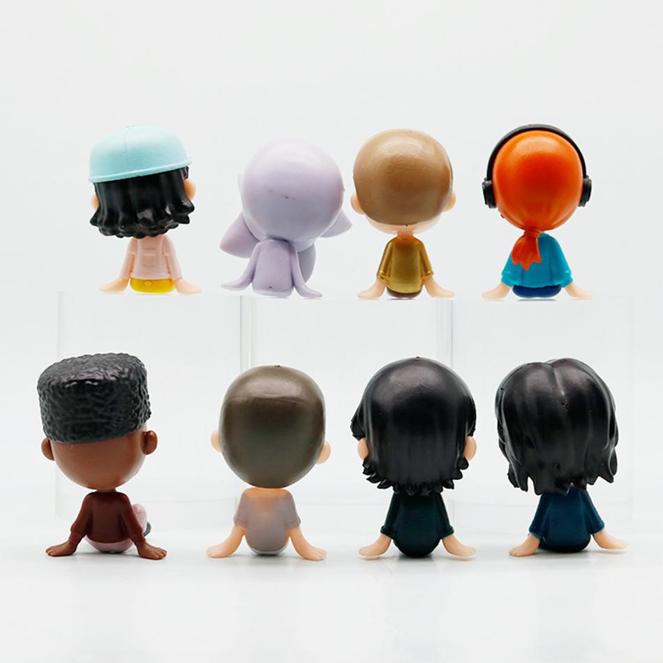 8Pcs Style Q Version Sitting Posture Stranger Popular Things Steve'S Carnivorous Plant Figures Action Decoration Model Latest Year Present