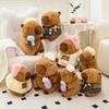 2330Cm Fun Professional Capybara Plush Doll Pillow Barber Bee Turtle Dress Capybara Animal Stuffed Home Decor Gift For Kids