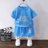 Childrens Sport Set With Short Sleeve Tshirt And Short Pants For Active Kids