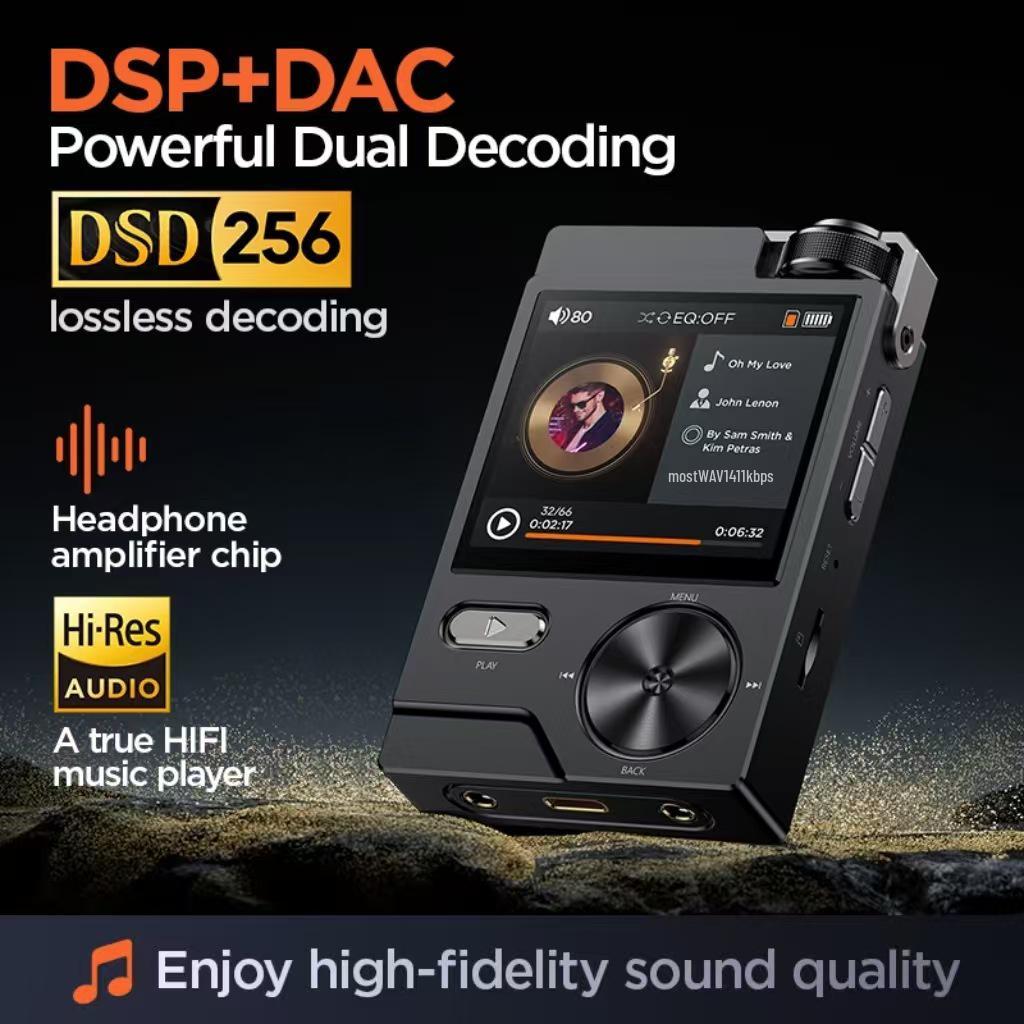 Master HIFI DSD256 Verlustfreier Musikplayer - Tragbarer High-Fidelity Sport MP3 für Auto und Persönlichen Gebrauch