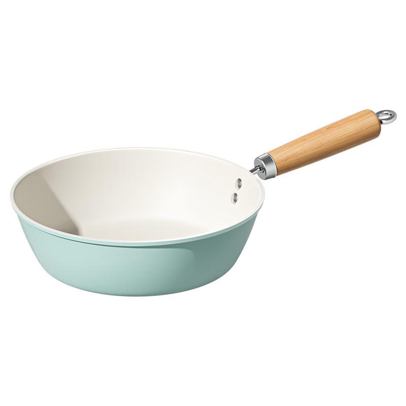 ZISIZ Ceramic Non-stick Stir-fry Wok