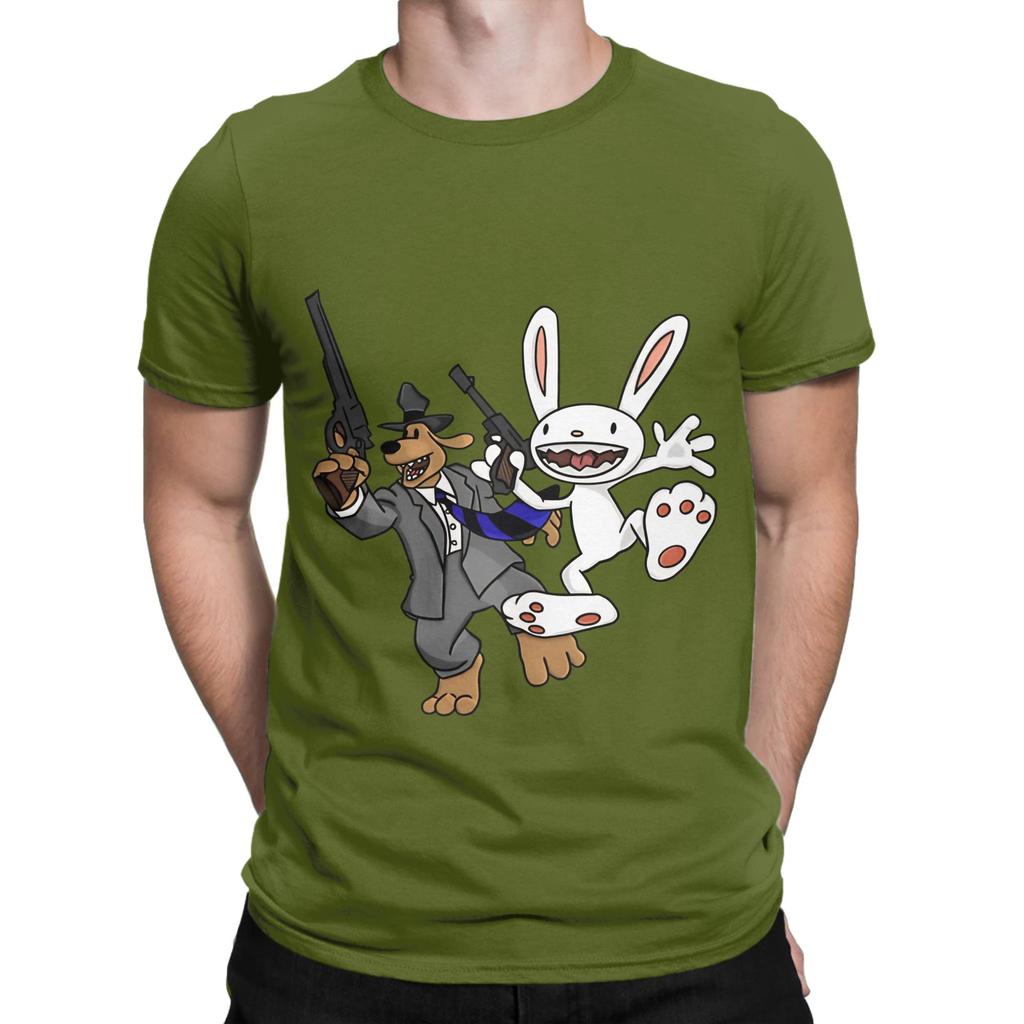 Sam And Max Hit the Road Grafik Lustig 100% Baumwolle T-Shirt Sam And Max Hit the Road Oberteile T-Shirts Für Unisex