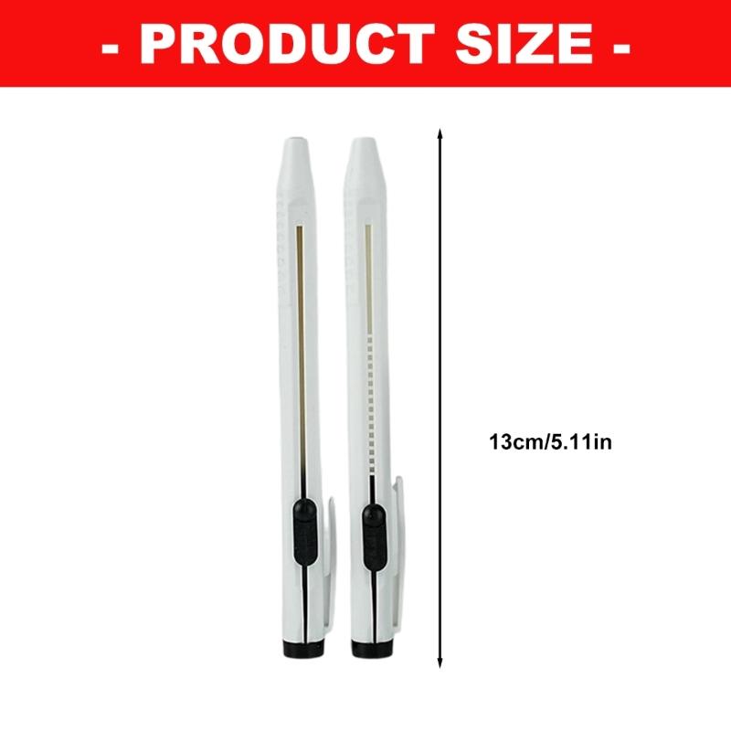 Tailor Chalk Pen with Refills Press Action Fabric Marker Pen for Fabric Marking Sewing Quilting and Needlework Project