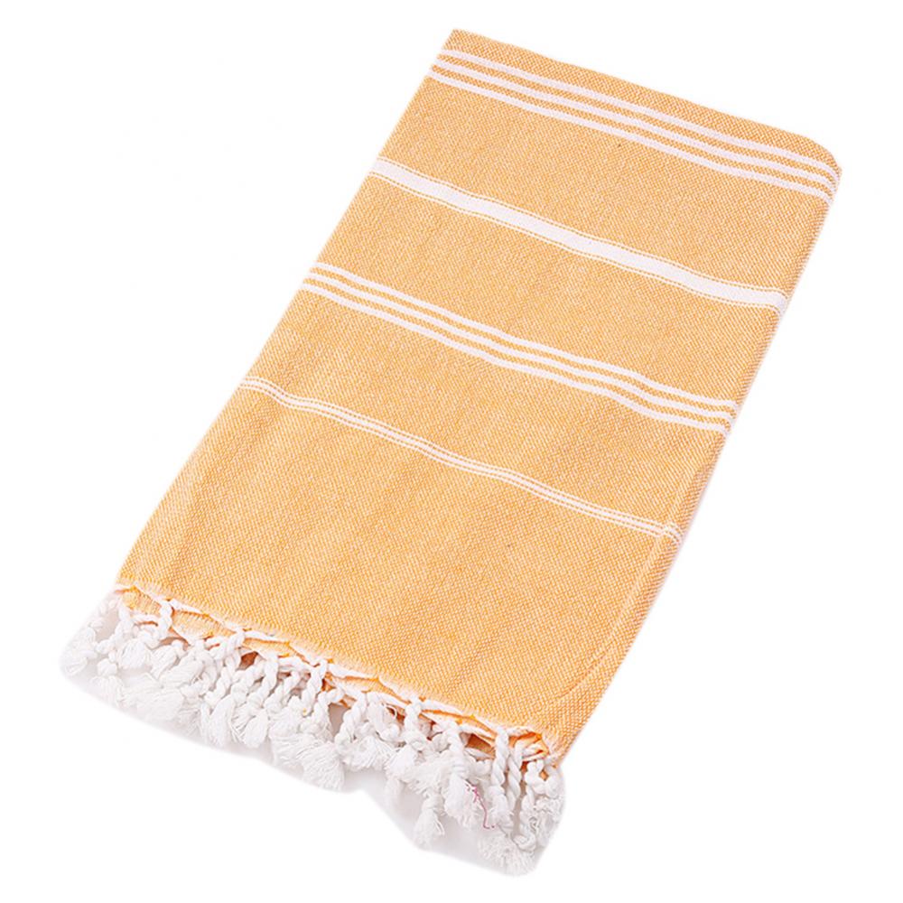 Turkish Tassel Bath Towel Soft Terry Cloth Striped Adult Beach Towels Travel Camping Shawl Sunscreen Tassel Tapestry 100x180cm