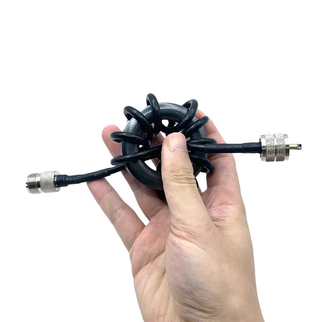 Shortwave Choke Magnetic Rings 1.8-30MHz Portable Common Mode Choke Shortwave Choke Balun for HF Shortwave Radio Accessories