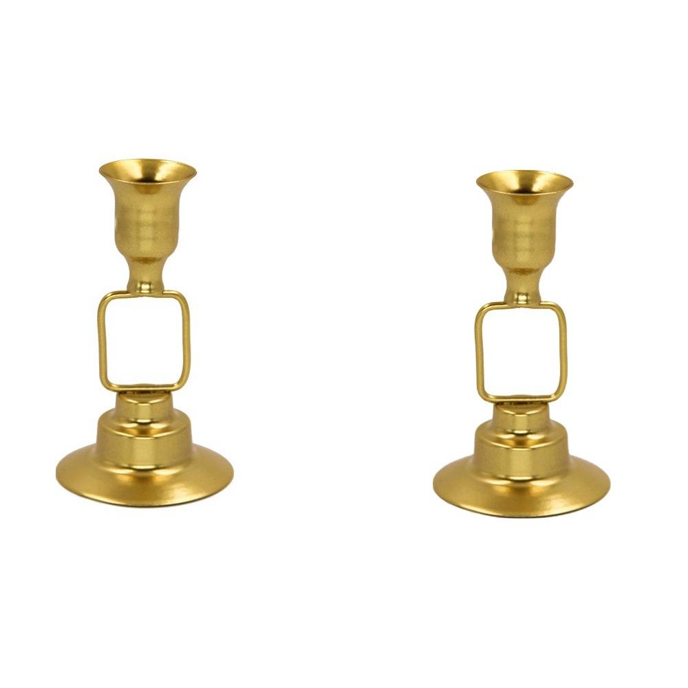 2Pcs/set Unique French-style Candle Holder Durable Desktop Candlestick  Living Room