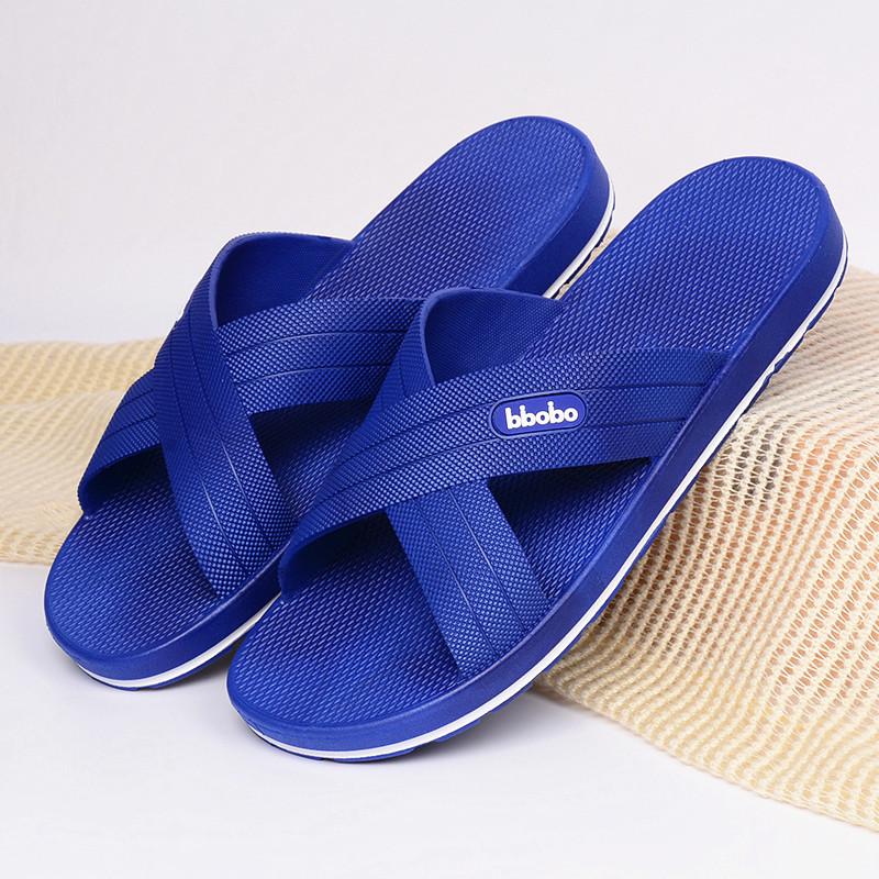 Men's Breathable Summer Indoor Slippers, Size 47-52, with Thick Sole for Comfort, Ideal for Home and Bathroom Use.