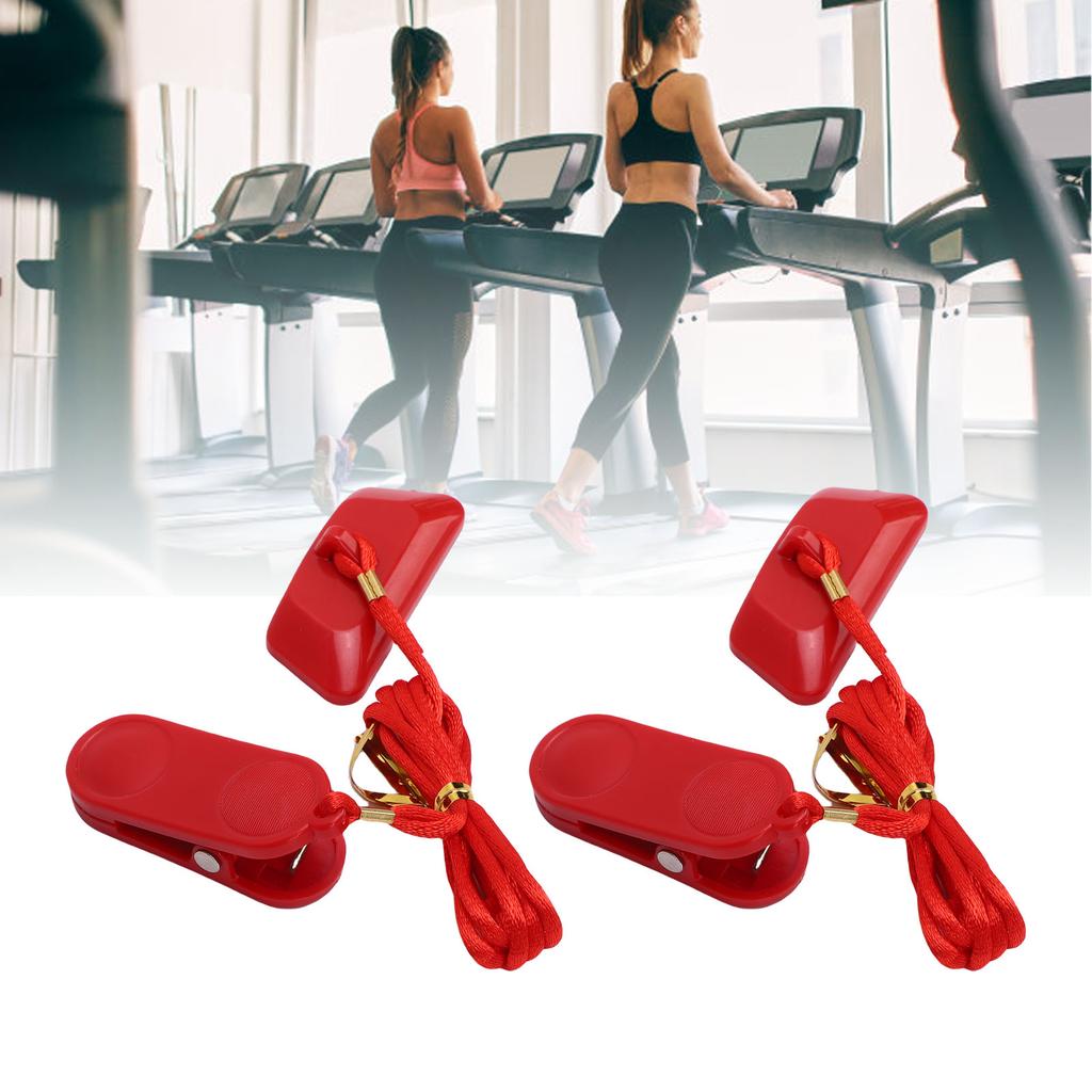 2pcs Treadmill Key Fit for GTS7 M8 M9 9600 Treadmill Magnet Safety Key Magnetic Emergency Stop Trapezoid 2.0x0.9in