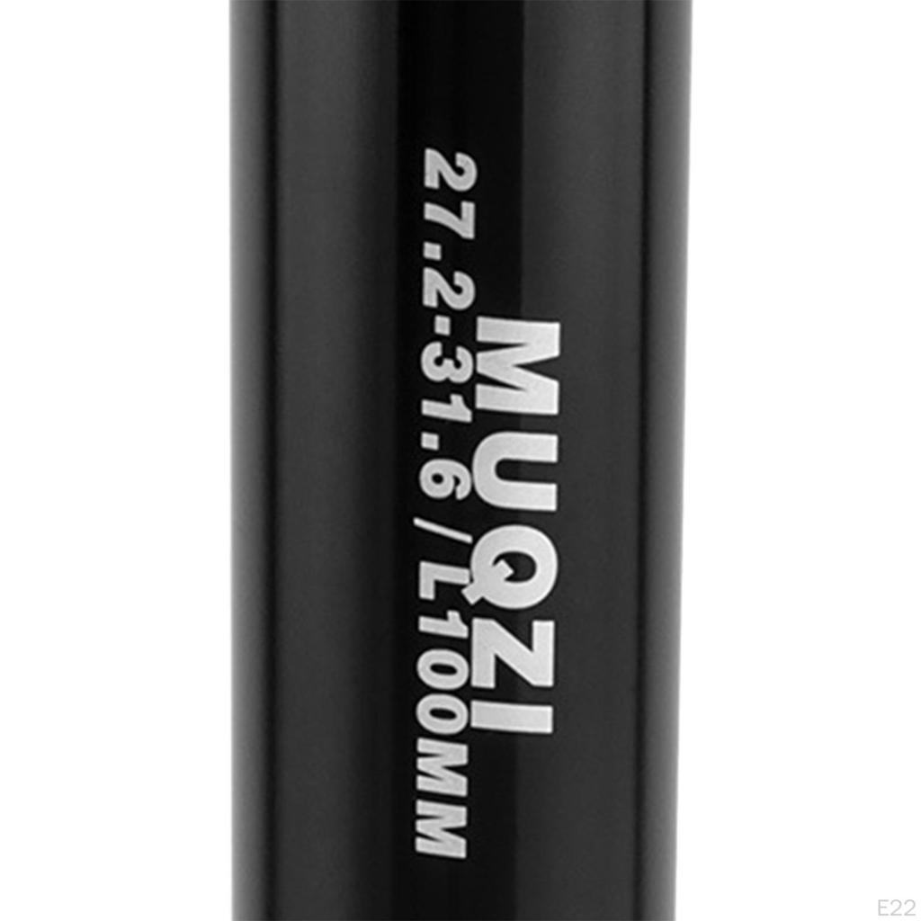 Bike Seat Post Shim Reducing Sleeve Extended 100mm Long Conversion Converter for Mountain BMX