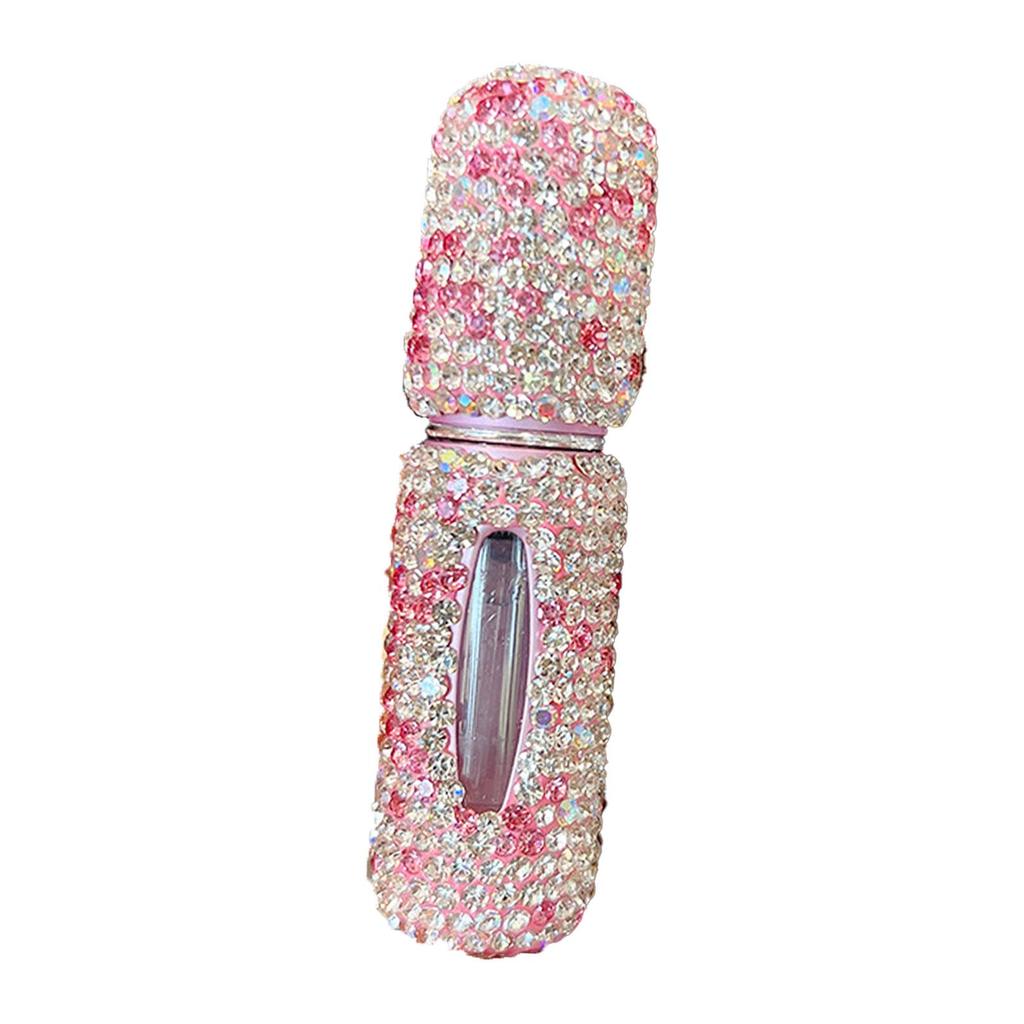 Bling Perfume Spray Bottle Portable Essential Oil Spray Travel Mini Glass Perfume Bottle Empty Fine Mist for Women Gift Girls