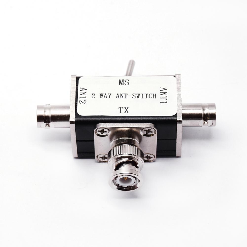 2Way CB/HAM Antenna Coax Switches SO239/BNC Connector 100W 0-50MHz Manual Coaxial Antenna Switches 1 Input 2 Outputs Instrument