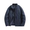 Autumn Winter Men Cotton Padded Jacket Stand Collar Male Parkas Long Sleeve Zipper Outerwear Business Warm Coat
