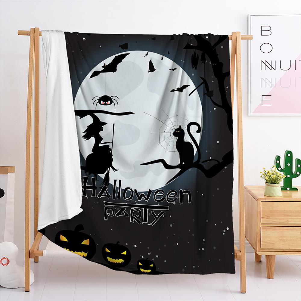 Flannel Halloween Blanket Bedroom Living Room Blanket All Seasons
