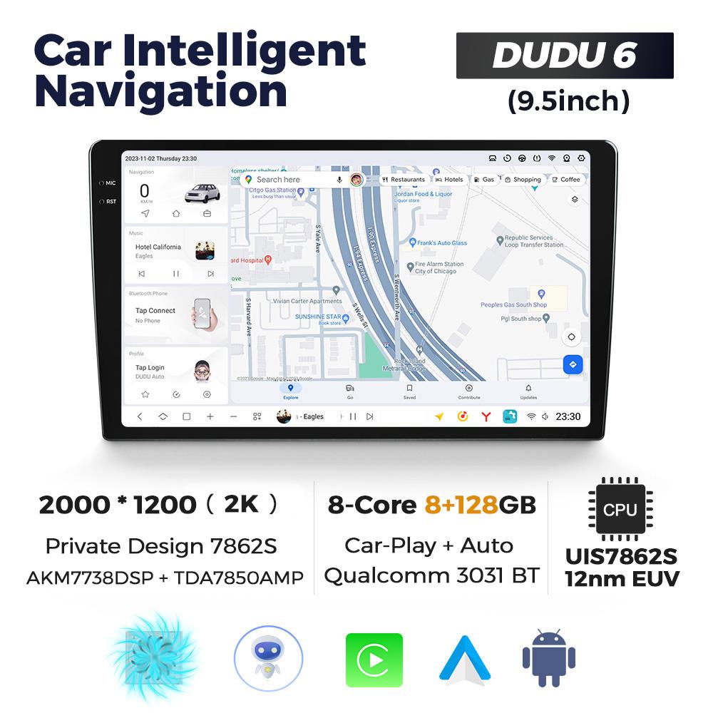 DUDU7 Universal 9.5" 10.36" 11.5" 13 Inch Android Car Radio Stereo Multimedia Video Player GPS CarPlay Auto Intelligent Systems