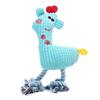 Peluche per cani Cucciolo da masticare Corda intrecciata Flanella Forma di giraffa Sicuro Carino per la pulizia dei denti degli animali domestici Cielo