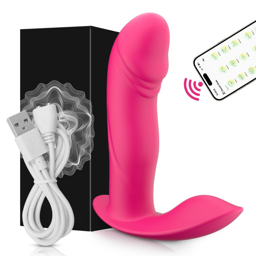 APP Ovládání Nositelný Dildo Vibrátor pro Ženy Stimulátor Klitorisu Masážní G-bodu Ženský Anální Kolík Vibrační Dospělé Sex Hračky